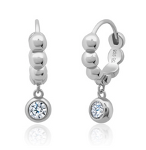 Load image into Gallery viewer, Crislu B.B.Y. Hoop Drop Earrings Finished in Pure Platinum