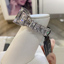 Load image into Gallery viewer, Crislu Eternity Baguette Cocktail Ring Finished in Pure Platinum