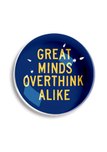 Load image into Gallery viewer, Great Minds Overthink Alike Crystal Dome Paperweight