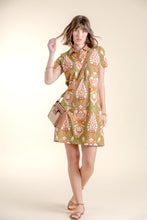 Load image into Gallery viewer, Devin Polo Dress Mercer House Damask Olive