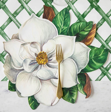 Load image into Gallery viewer, Hester & Cook Die-Cut Magnolia Placemats on table