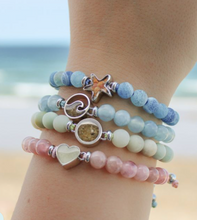Load image into Gallery viewer, Dune Jewelry Beaded Bracelet Adjustable - Starfish - Weathered Agate - FINAL SALE