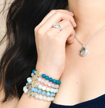 Load image into Gallery viewer, Dune Jewelry Cresting Wave Beaded Bracelet - Aquamarine - FINAL SALE