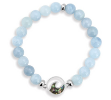 Load image into Gallery viewer, Dune Jewelry Cresting Wave Beaded Bracelet - Aquamarine - FINAL SALE