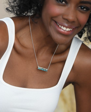 Load image into Gallery viewer, Dune Jewelry Luxe Wave Bar Necklace - FINAL SALE