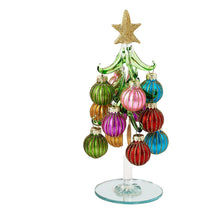 Load image into Gallery viewer, Handmade Glass Tree with Balls, 7.5"