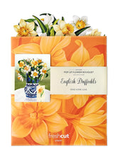 Load image into Gallery viewer, FreshCut Paper English Daffodils Pop-Up Greeting Card