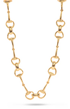 Load image into Gallery viewer, Capucine de Wulf Equestrian Snaffle Bit 20" Chain Necklace - Gold