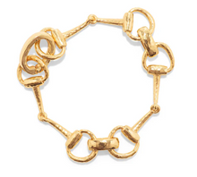 Load image into Gallery viewer, Capucine de Wulf Equestrian Snaffle Bit Bracelet - Gold
