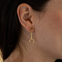 Load image into Gallery viewer, Capucine de Wulf Equestrian Snaffle Bit Earrings - Gold