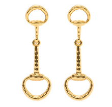 Load image into Gallery viewer, Capucine de Wulf Equestrian Snaffle Bit Earrings - Gold