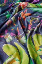 Load image into Gallery viewer, Powder Exotic Evening in Ink Kimono Gown