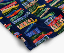 Load image into Gallery viewer, Rifle Paper Bookshelf Fleece Blanket