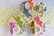 Load image into Gallery viewer, Hester & Cook Pink Bunny Felt Placemat on easter table