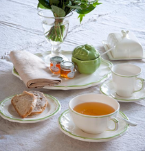 Load image into Gallery viewer, Filet Vert Tea Cup/Saucer - FINAL SALE