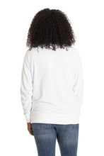 Load image into Gallery viewer, woman wearing a long sleeve white shirt