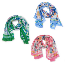 Load image into Gallery viewer, Flourish Flower Printed Scarf
