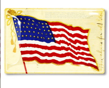 Load image into Gallery viewer, Flying Flag Decoupage Glass Tray