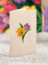 Load image into Gallery viewer, FreshCut Paper Mini Festive Tulips Pop-Up Greeting Card