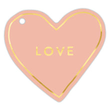 Load image into Gallery viewer, Gift Tag Book - Die-Cut Hearts