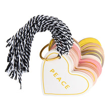 Load image into Gallery viewer, Gift Tag Book - Die-Cut Hearts