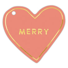 Load image into Gallery viewer, Gift Tag Book - Die-Cut Hearts