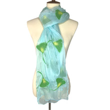Load image into Gallery viewer, Pomegranate Moon Ginkgo Spring Chiffon Scarf
