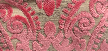 Load image into Gallery viewer, Close-up of pink floral lace fabric