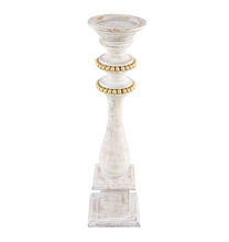 Load image into Gallery viewer, Gold Beaded Candlestick
