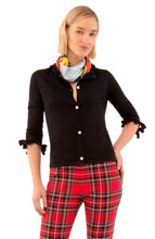 Load image into Gallery viewer, Woman wearing Gretchen Scott Designs Breakfast at Tiffany's Cardigan in Black