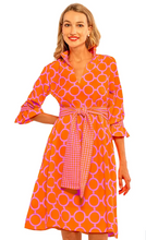 Load image into Gallery viewer, Gretchen Scott Designs Outta Sight Tunic Dress - Dip & Dot - Pink/Orange