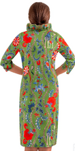 Load image into Gallery viewer, Gretchen Scott Designs Ruffneck Dress - Jungle Symphony - Olive