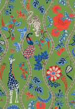 Load image into Gallery viewer, Gretchen Scott Designs Ruffneck Dress - Jungle Symphony - Olive