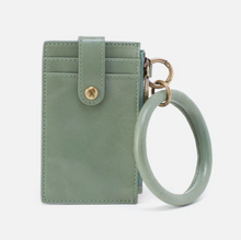 Load image into Gallery viewer, HOBO Ring Credit Card Wristlet in Polished Leather