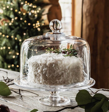 Load image into Gallery viewer, Simon Pearce Hartland Cakeplate and Dome Set - Medium