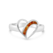 Load image into Gallery viewer, Dune Jewelry Traveling Heart Silver Ring - FINAL SALE
