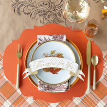 Load image into Gallery viewer, Thankful for You Banner Table Accent on a orange and brown fall table