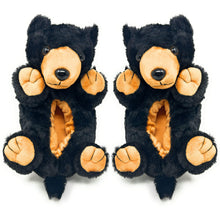 Load image into Gallery viewer, Homer the Black Bear Kid's Slippers