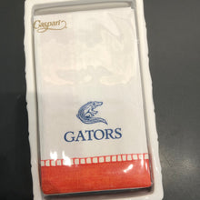 Load image into Gallery viewer, Caspari GATORS Custom Linen Border Guest Towel