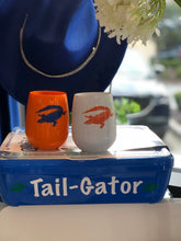 Load image into Gallery viewer, Hester & Cook Orange Stemless Wine Symglass