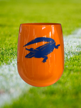 Load image into Gallery viewer, Hester & Cook Orange Stemless Wine Symglass