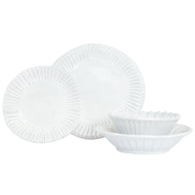 Load image into Gallery viewer, Vietri Incanto 4 Piece Place Setting - White