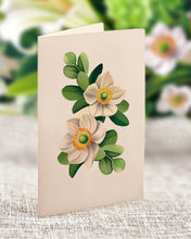 Load image into Gallery viewer, FreshCut Paper Ivory & Sage Pop-Up Greeting Card