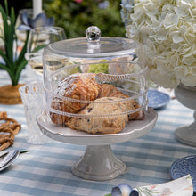 Load image into Gallery viewer, Petite Cake Stand - Whitewash with glass case
