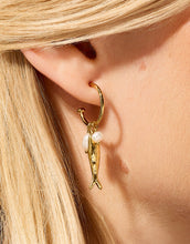 Load image into Gallery viewer, person wearing Spartina 449 Sardines Convertible Hoop Earrings