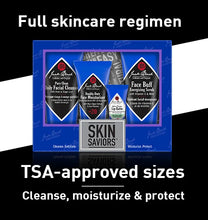 Load image into Gallery viewer, graphic about the TSA approved sizes of the Jack Black Skin Saviors Skin Saviors