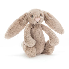 Load image into Gallery viewer, Jellycat Bashful Beige Plush Bunny with a pink nose