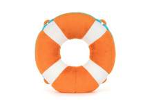 Load image into Gallery viewer, Plush life buoy toy on a white background