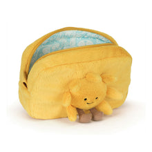 Load image into Gallery viewer, open Jellycat Amuseables Sun Pouch showing blue interior