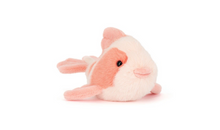 Load image into Gallery viewer, Plush fish toy with pink and white colors on a white background